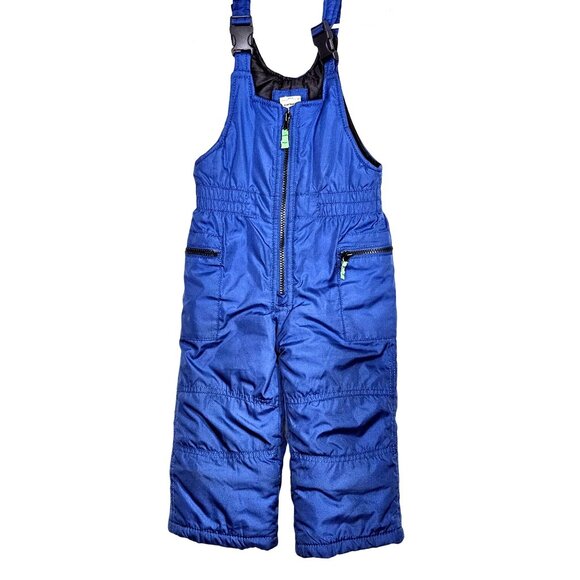 Carters Baby Snow Bib Overalls 24 Months Blue Water-Resistant Polyester Adjustab - Picture 1 of 9
